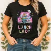 Lunch Lady Cute Truck Lunch Ladies Squad Cafeteria Crew Women's T-Shirt thumb 2