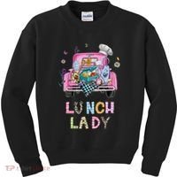 Lunch Lady Cute Truck Lunch Ladies Squad Cafeteria Crew Kids Sweatshirt thumb 0