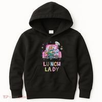 Lunch Lady Cute Truck Lunch Ladies Squad Cafeteria Crew Kids Hoodie thumb 0