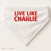 Live Like Charlie Kirk Love Support USA-Made Doggie Bandana thumb 0