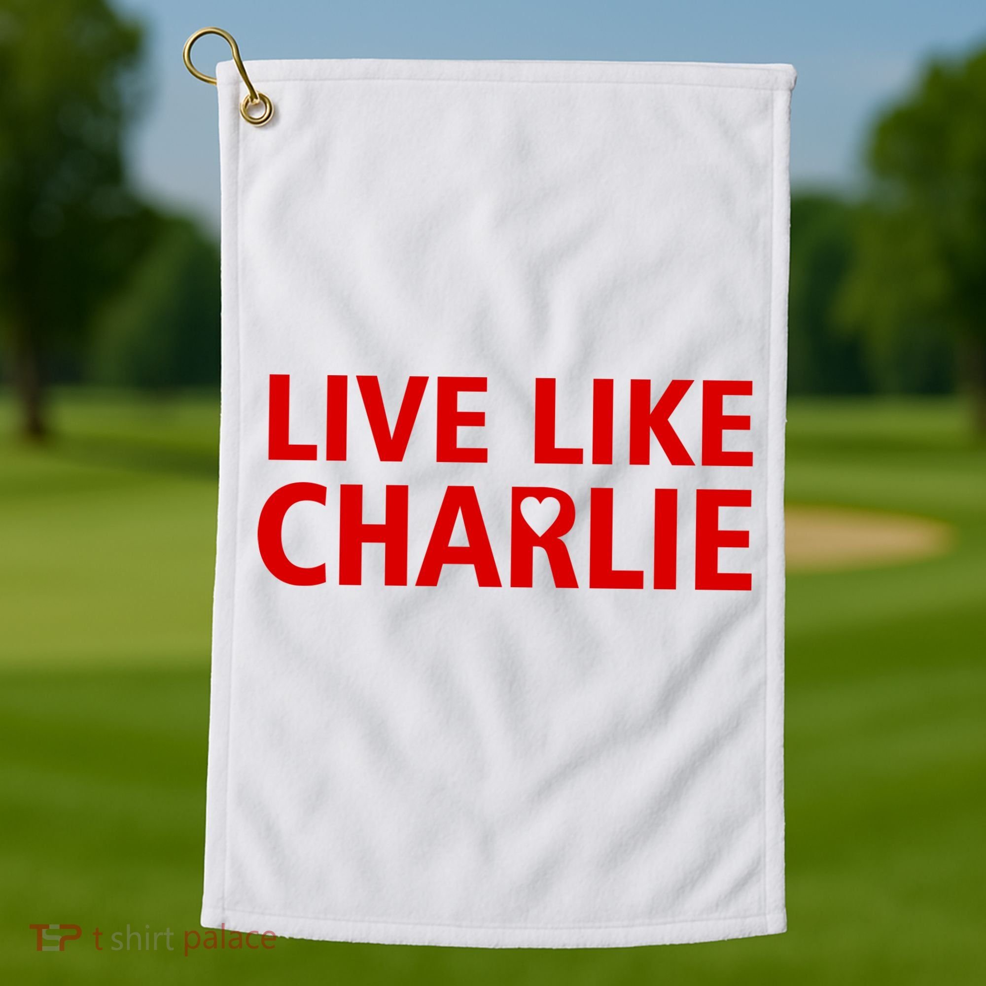 Live Like Charlie Kirk Love Support Golf Towel