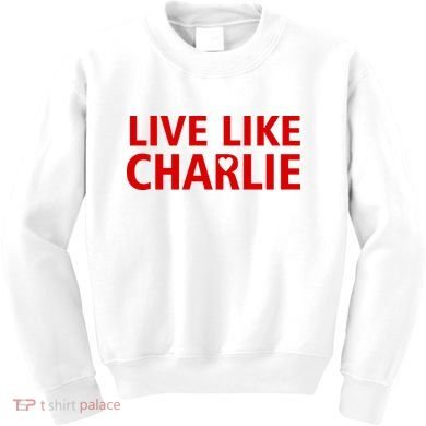Live Like Charlie Kirk Love Support Kids Sweatshirt