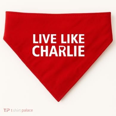 Live Like Charlie Kirk Support Tribute Love USA-Made Doggie Bandana