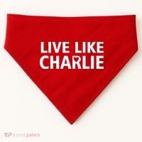 Live Like Charlie Kirk Support Tribute Love USA-Made Doggie Bandana thumb 0