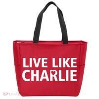 Live Like Charlie Kirk Support Tribute Love Tote Bag thumb 0