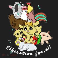 Liberation Ll Cute Farm Animals Vegan Vegetarian Love Gift Beanie thumb 2