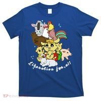 Liberation Ll Cute Farm Animals Vegan Vegetarian Love Gift T-Shirt thumb 0