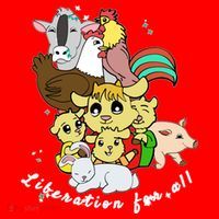 Liberation Ll Cute Farm Animals Vegan Vegetarian Love Gift Santa Hat thumb 1