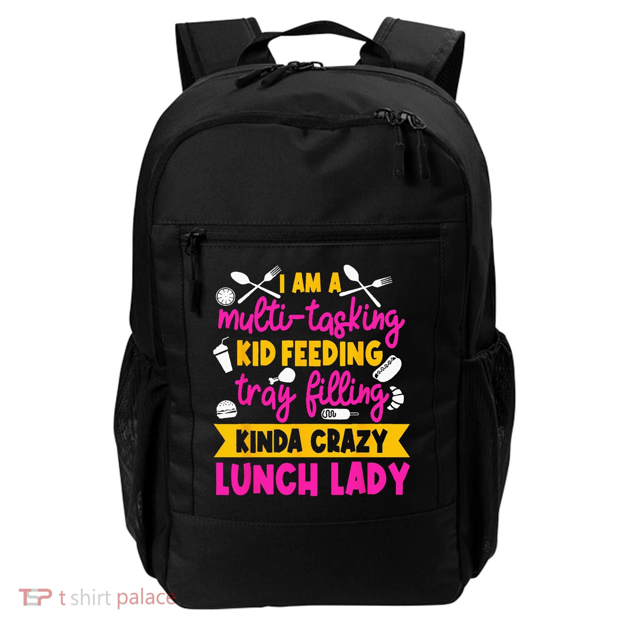 Lunch Lady Cafeteria School Food Service Crew Kitchen Staff Backpack