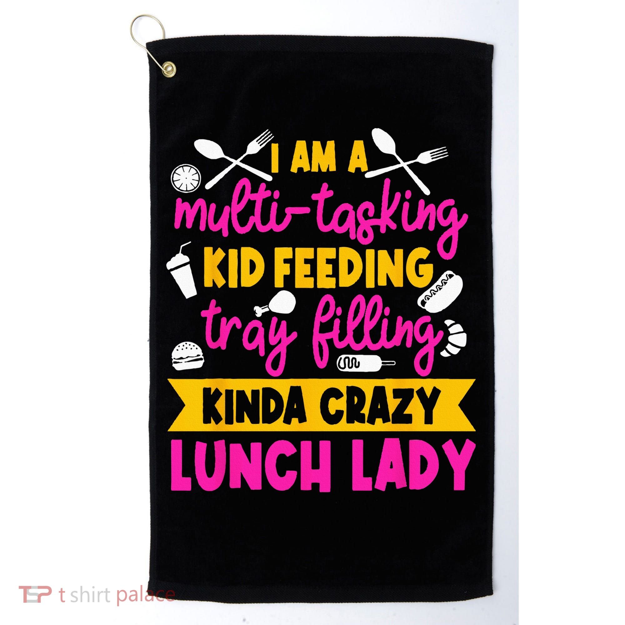 Lunch Lady Cafeteria School Food Service Crew Kitchen Staff Golf Towel
