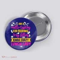 Lunch Lady Cafeteria School Food Service Crew Kitchen Staff Button thumb 0