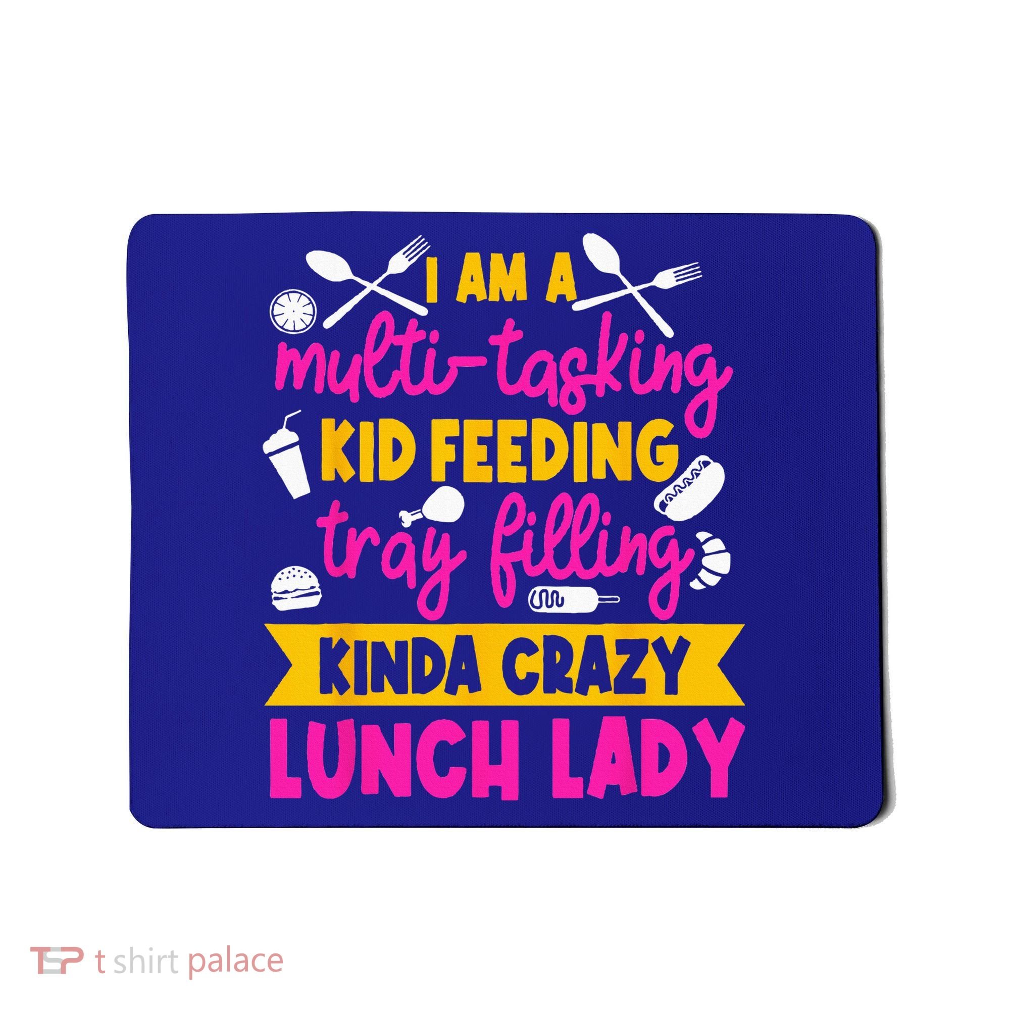 Lunch Lady Cafeteria School Food Service Crew Kitchen Staff Mousepad