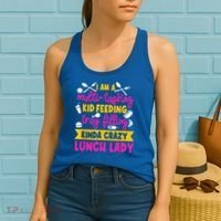 Lunch Lady Cafeteria School Food Service Crew Kitchen Staff Women's Tank Top thumb 2