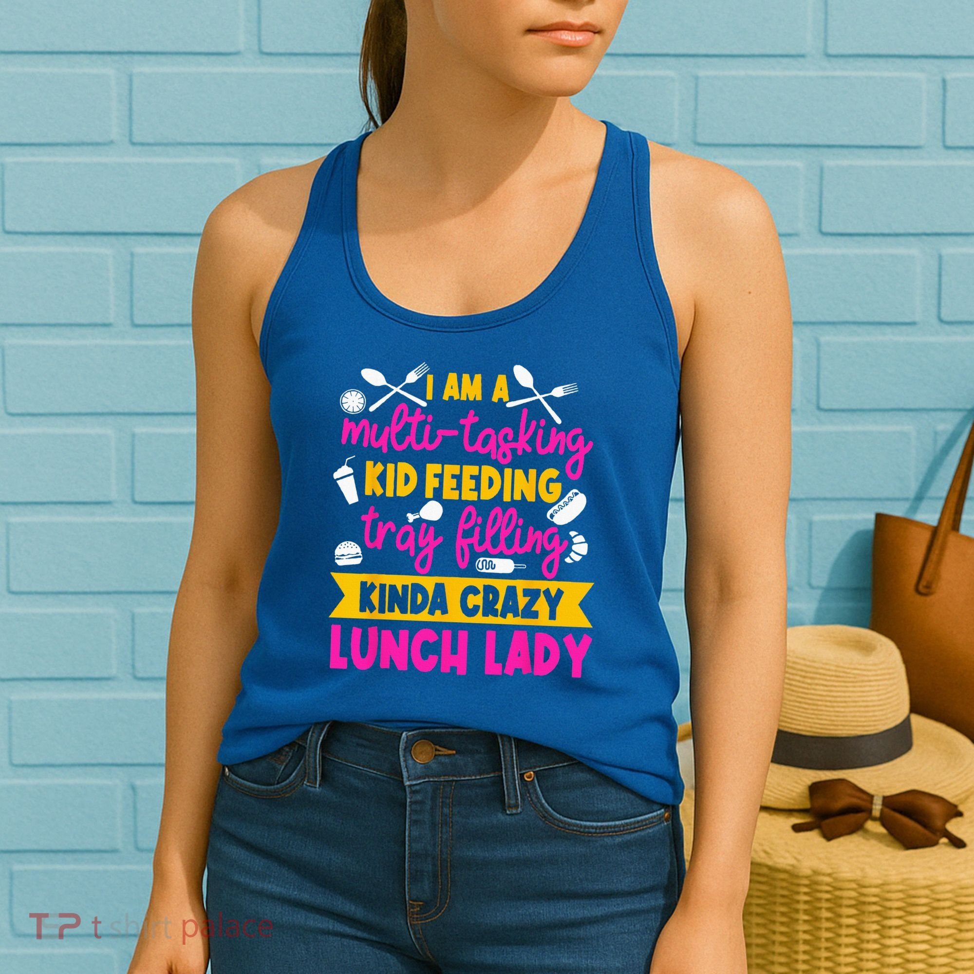 Lunch Lady Cafeteria School Food Service Crew Kitchen Staff Women's Tank Top