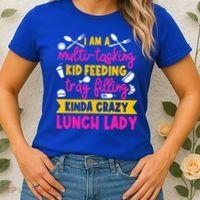 Lunch Lady Cafeteria School Food Service Crew Kitchen Staff Women's T-Shirt thumb 2