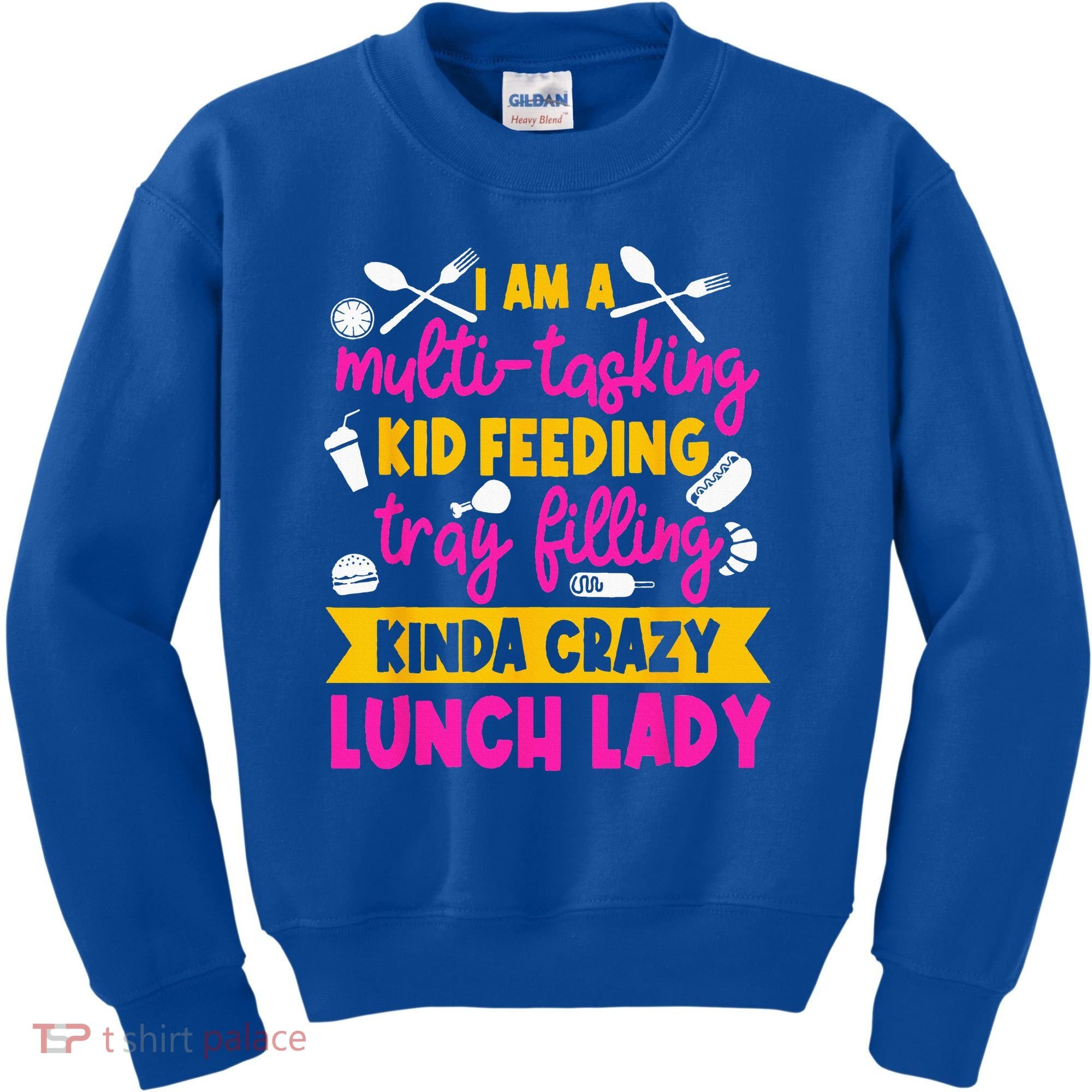 Lunch Lady Cafeteria School Food Service Crew Kitchen Staff Kids Sweatshirt