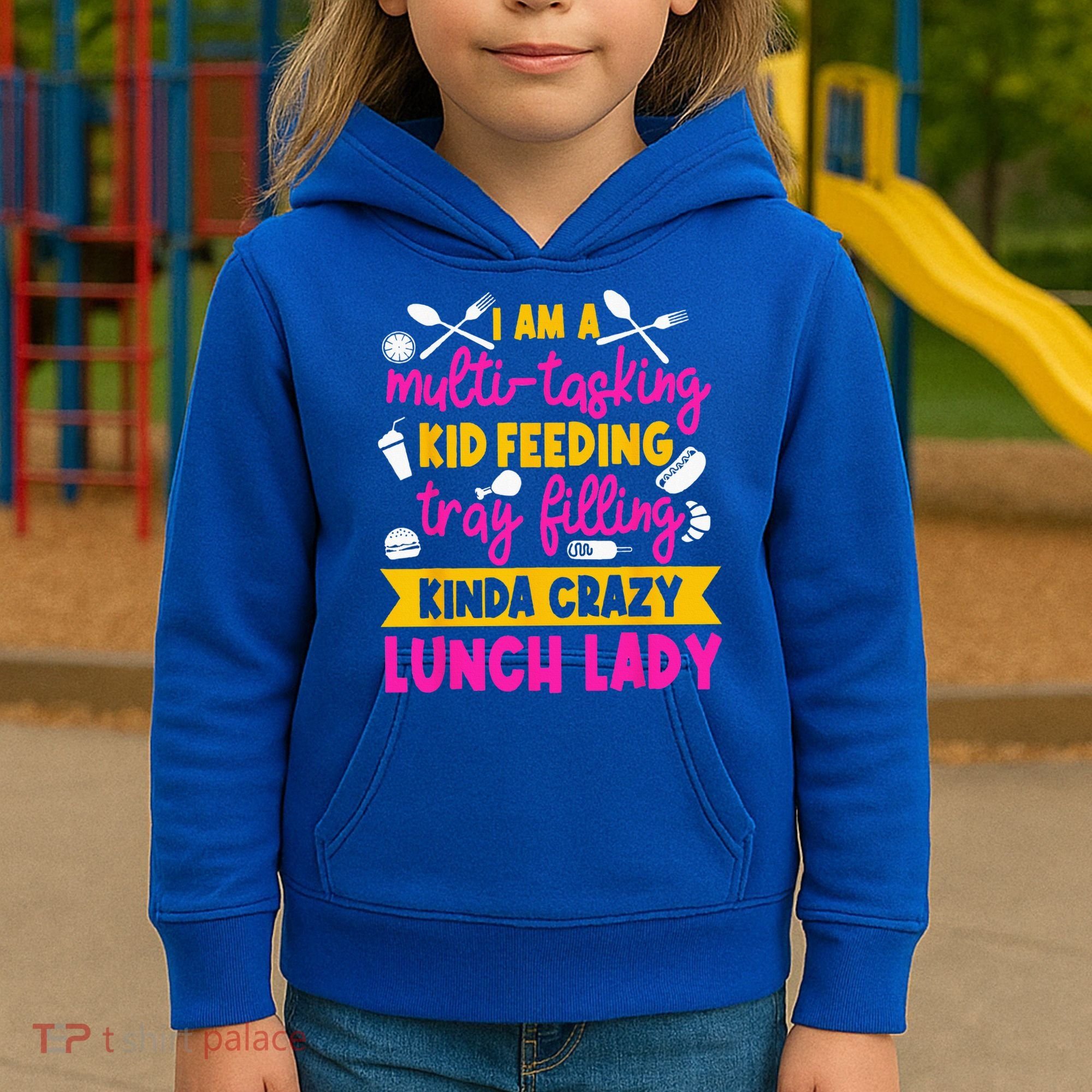 Lunch Lady Cafeteria School Food Service Crew Kitchen Staff Kids Hoodie