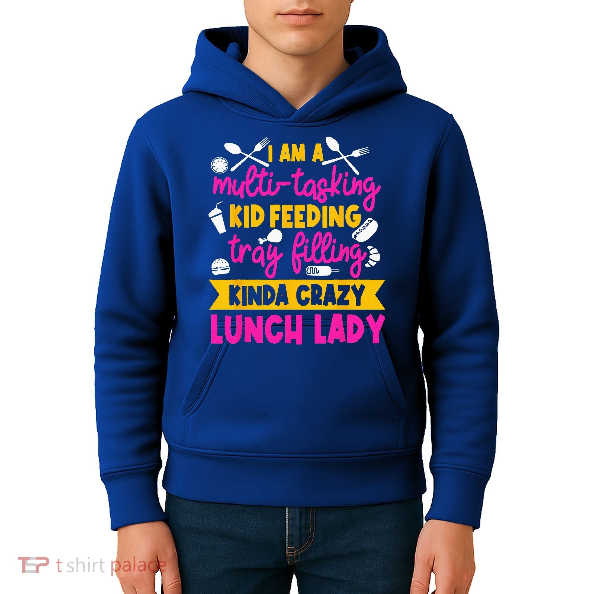 Lunch Lady Cafeteria School Food Service Crew Kitchen Staff Kids Hoodie