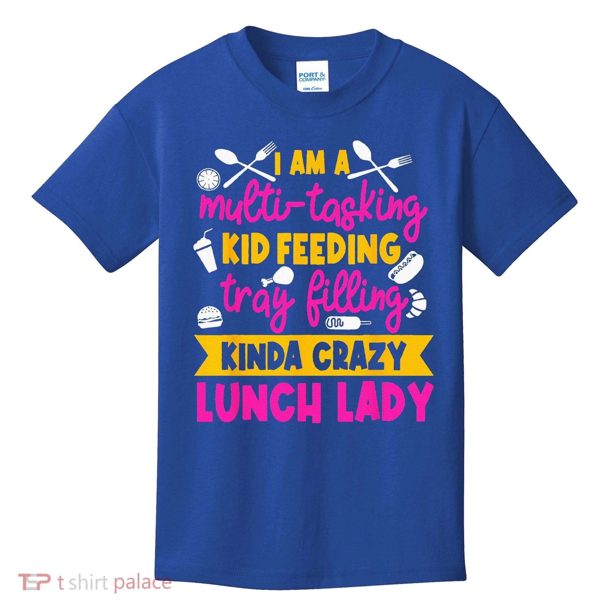 Lunch Lady Cafeteria School Food Service Crew Kitchen Staff Kids T-Shirt
