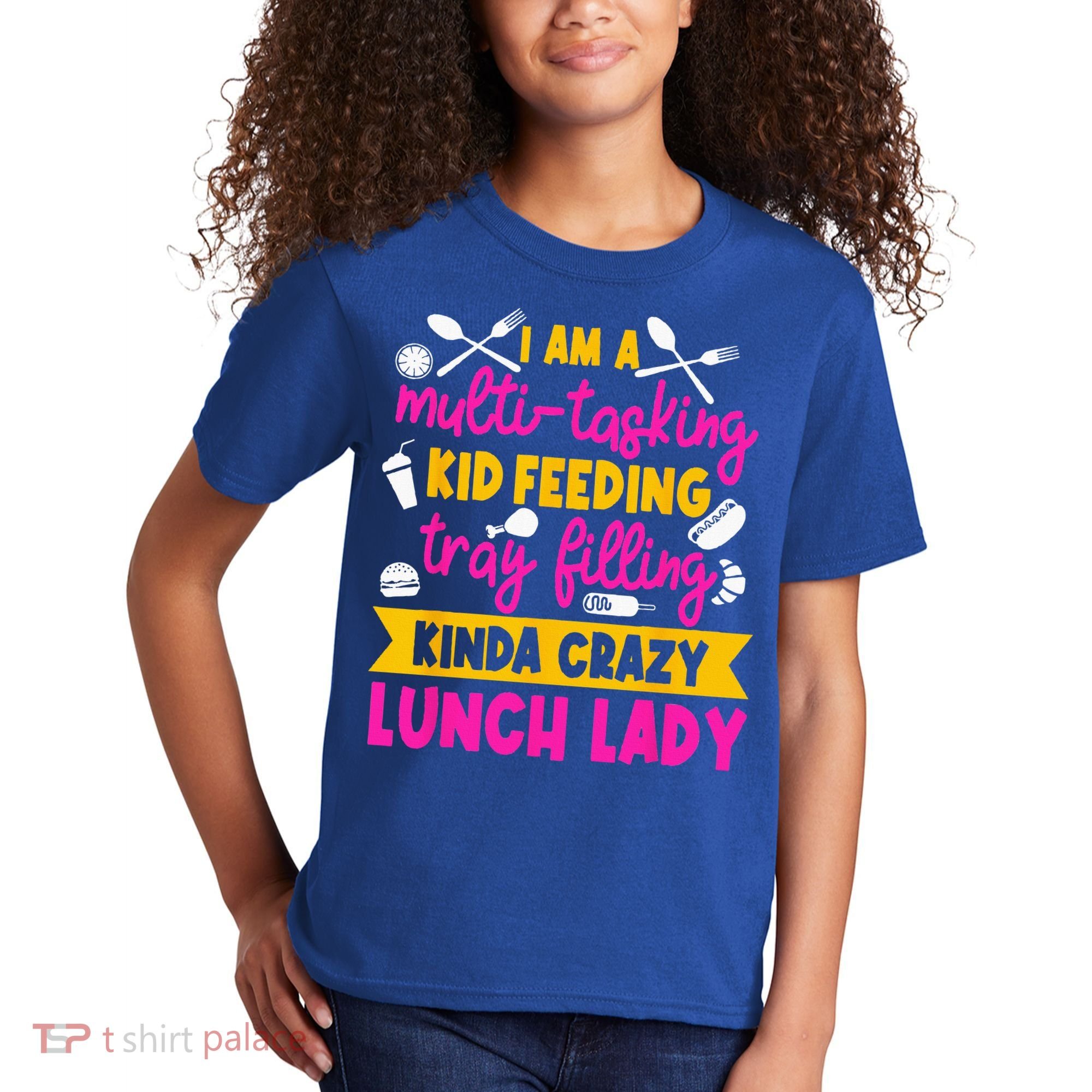 Lunch Lady Cafeteria School Food Service Crew Kitchen Staff Kids T-Shirt