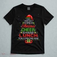 Lunch Lady Christmas Gift Elf Christmas Cheer Xmas Happy T-Shirt thumb 5