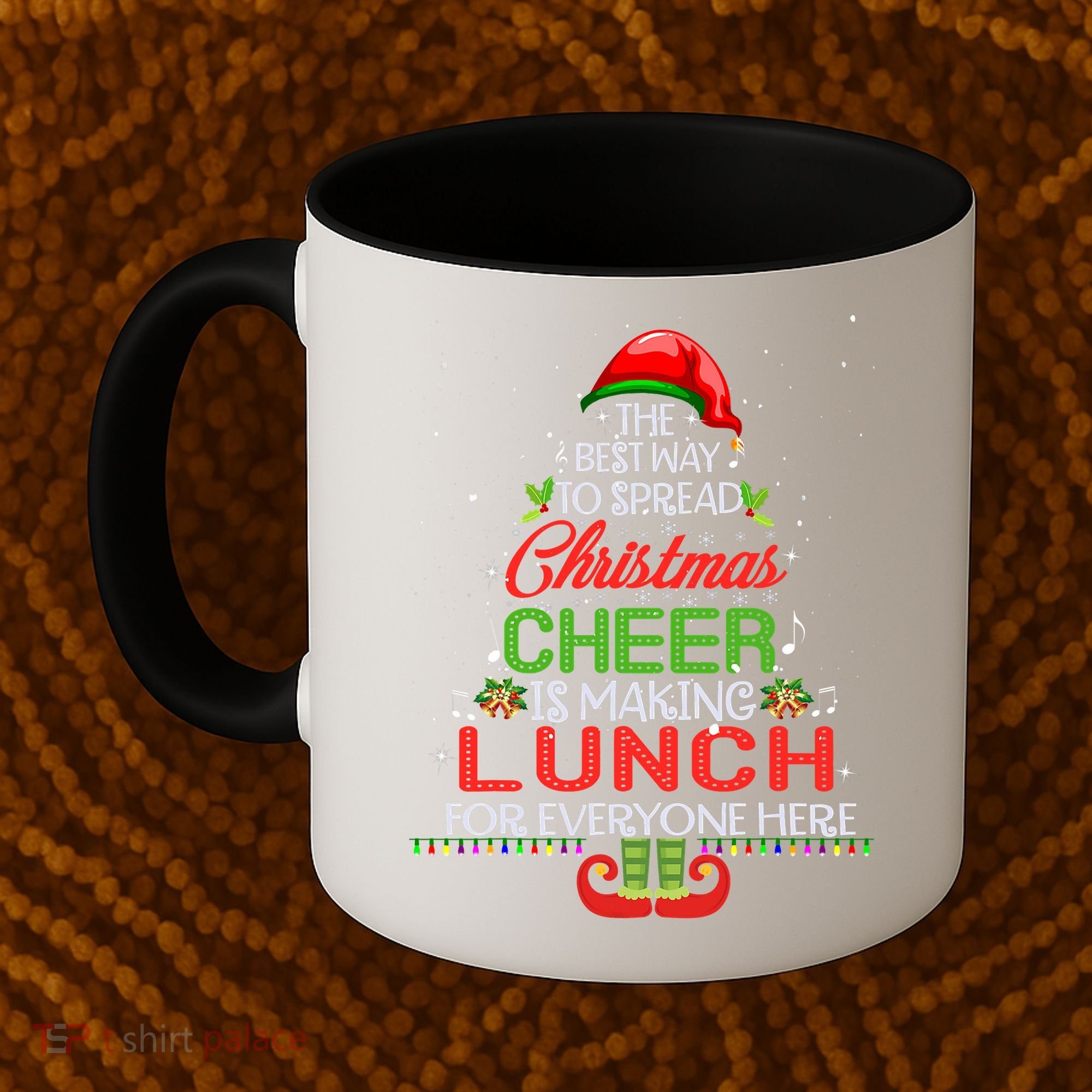 Lunch Lady Christmas Gift Elf Christmas Cheer Xmas Happy Coffee Mug