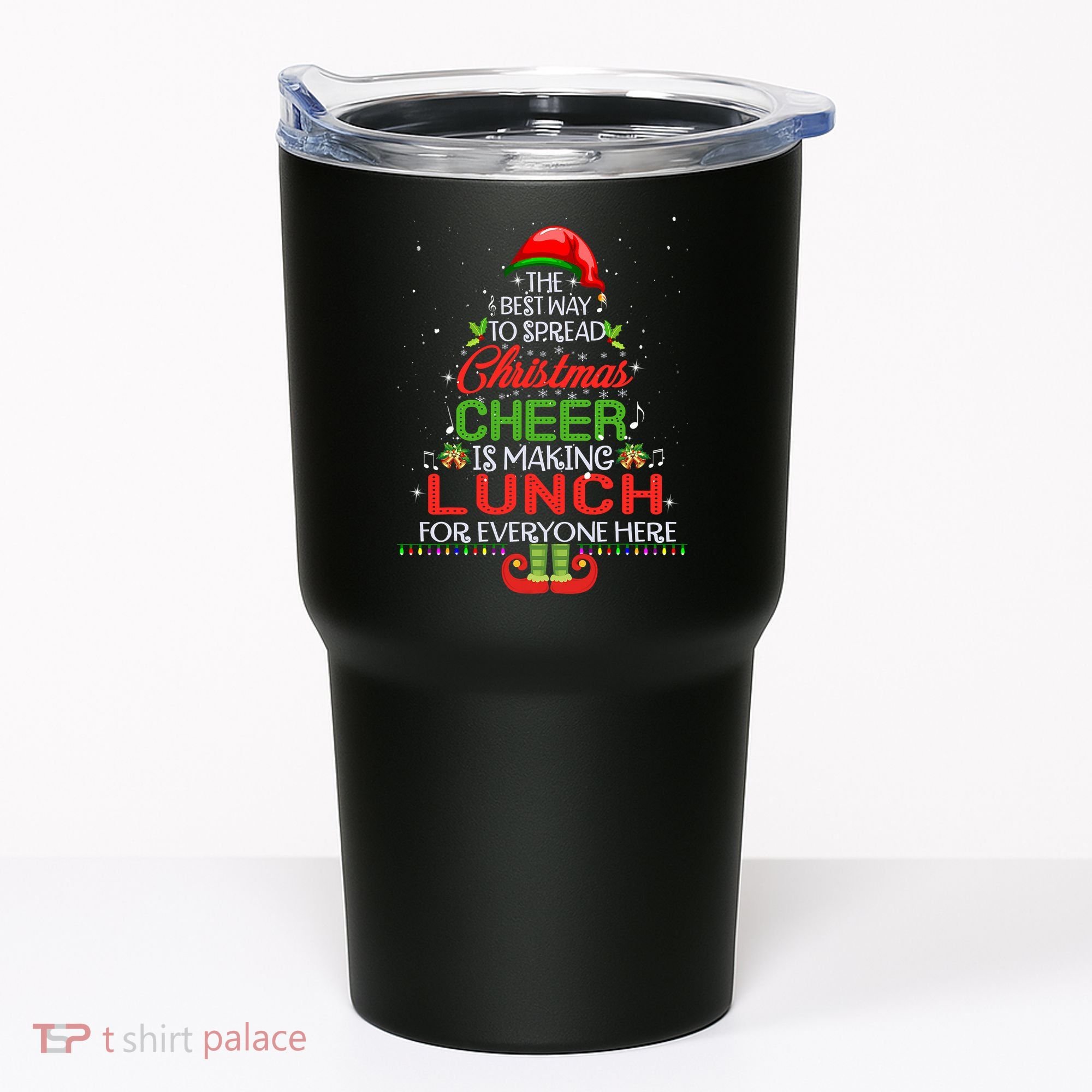 Lunch Lady Christmas Gift Elf Christmas Cheer Xmas Happy Tumbler