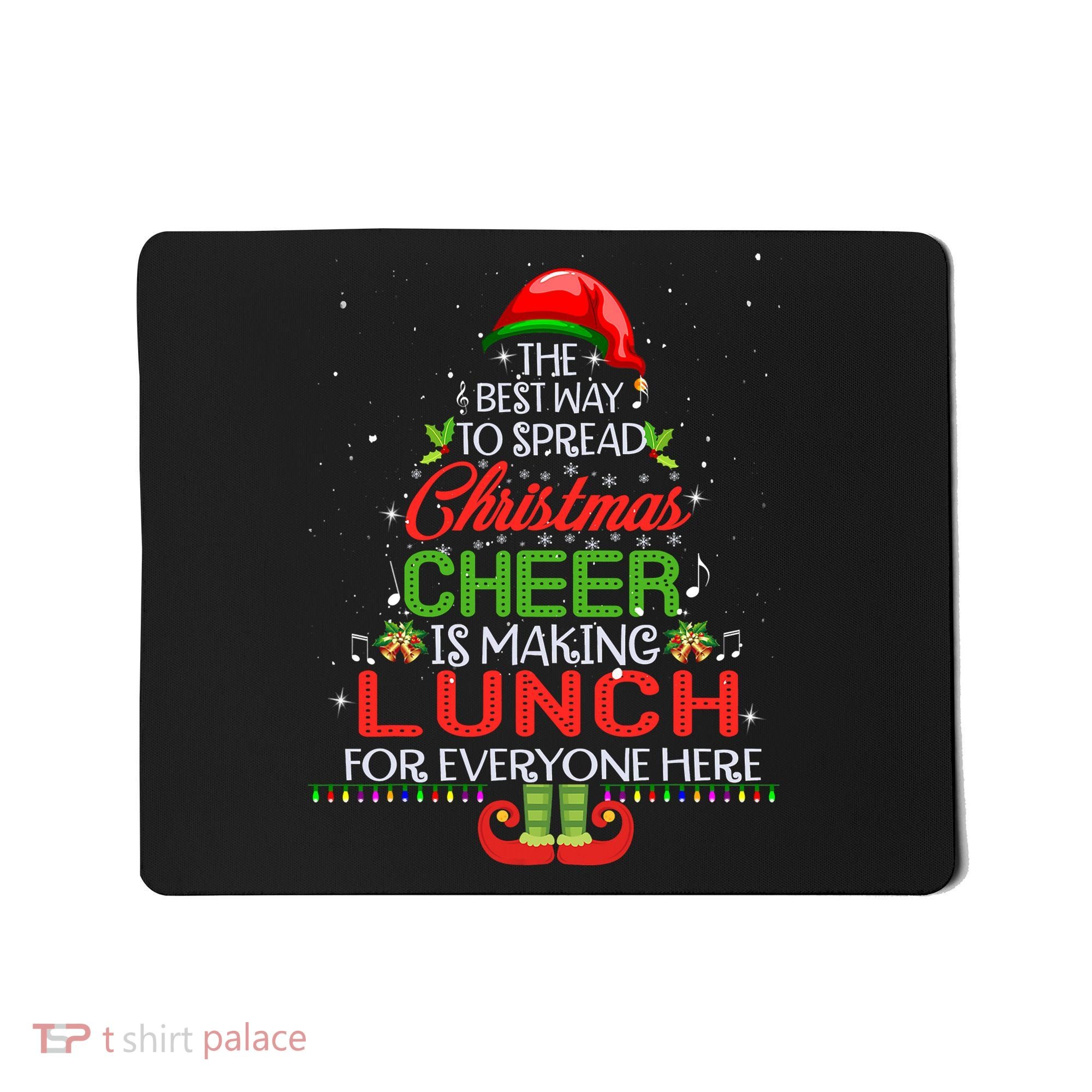 Lunch Lady Christmas Gift Elf Christmas Cheer Xmas Happy Mousepad