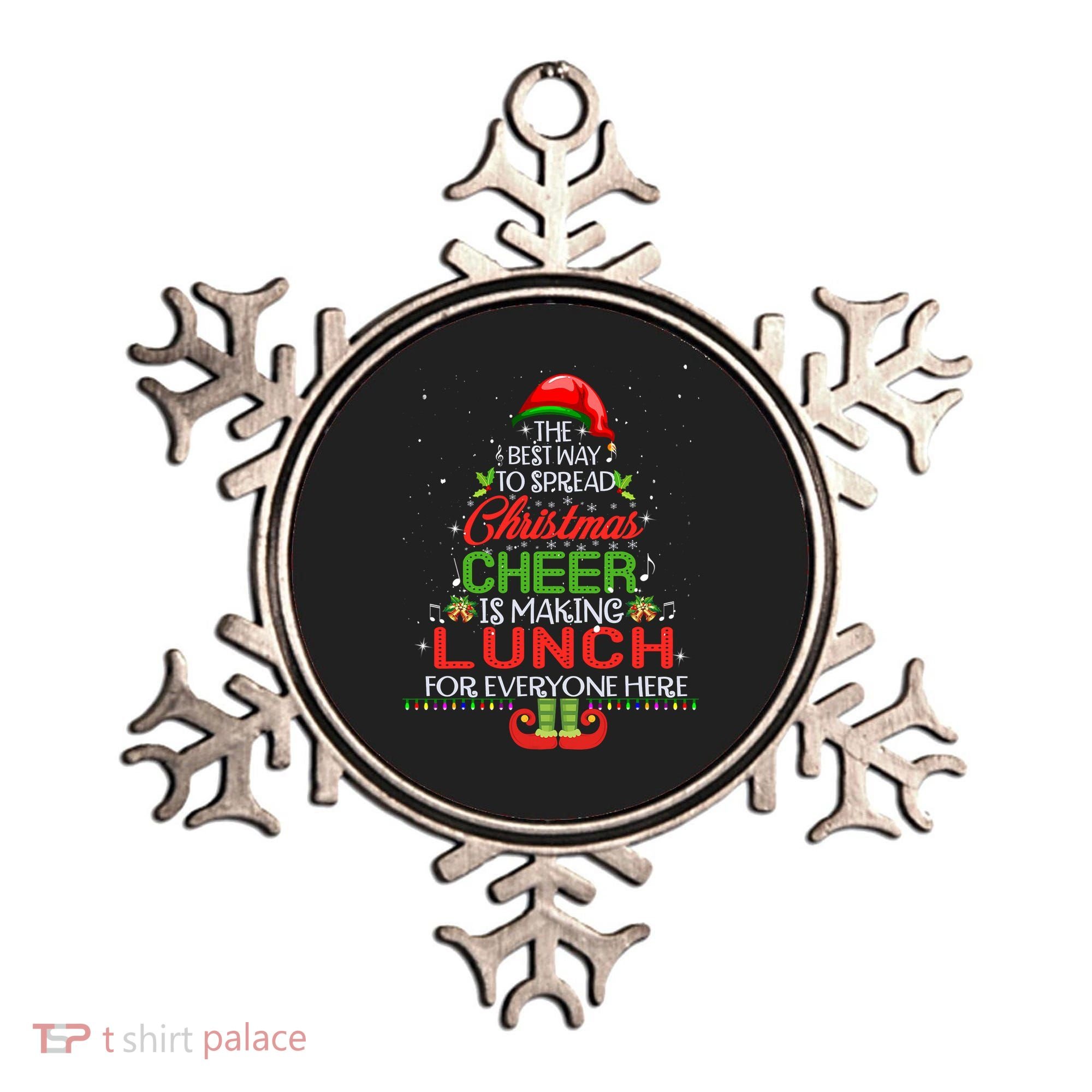 Lunch Lady Christmas Gift Elf Christmas Cheer Xmas Happy Ornament