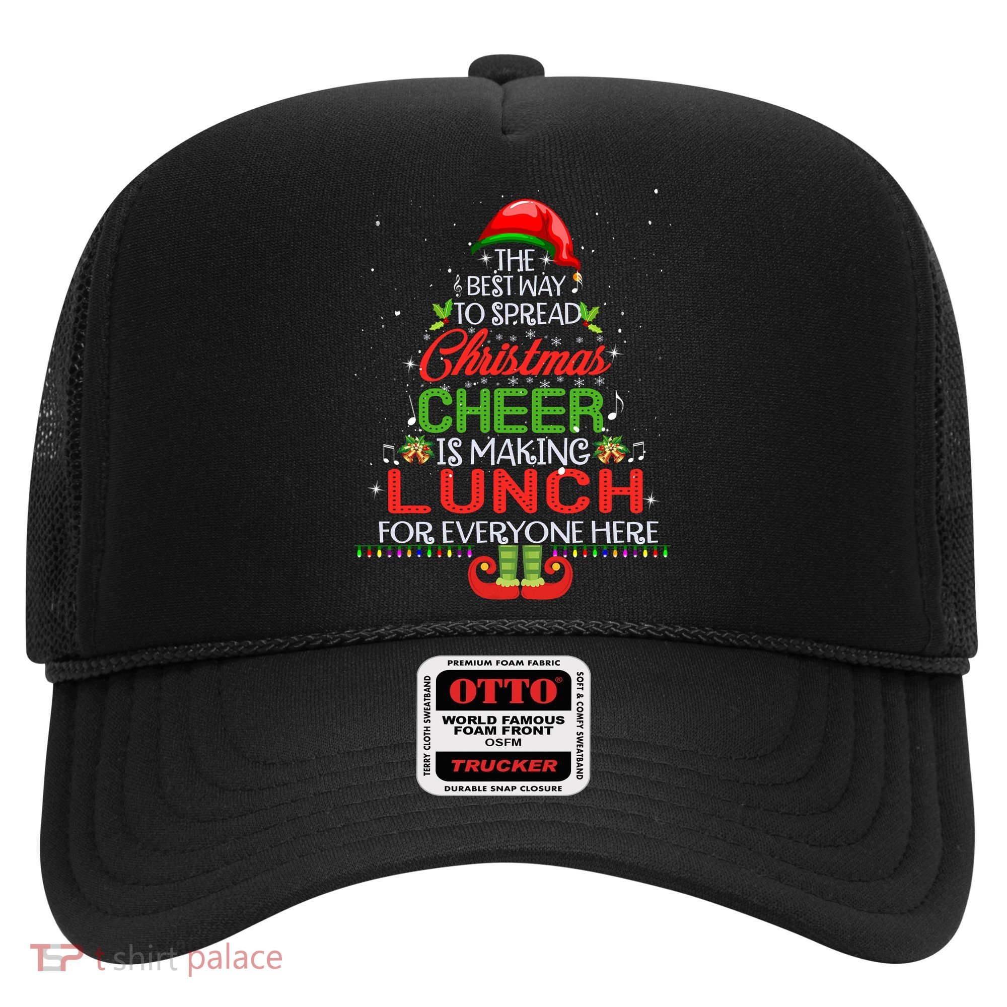 Lunch Lady Christmas Gift Elf Christmas Cheer Xmas Happy Hat