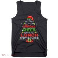 Lunch Lady Christmas Gift Elf Christmas Cheer Xmas Happy Tank Top thumb 0