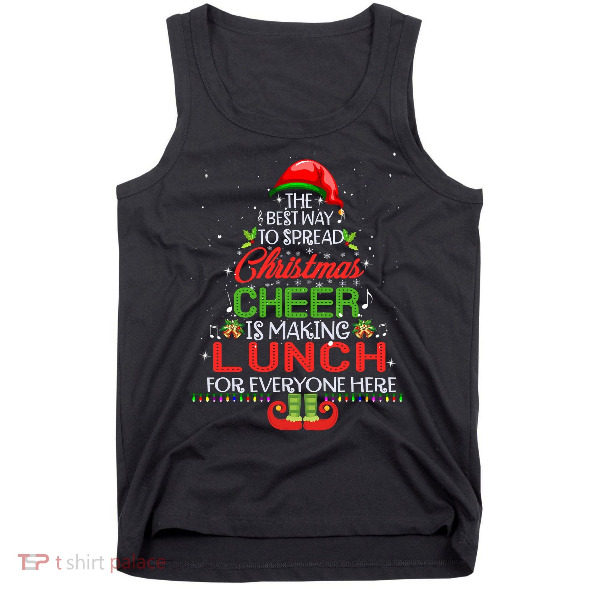 Lunch Lady Christmas Gift Elf Christmas Cheer Xmas Happy Tank Top