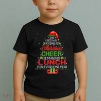 Lunch Lady Christmas Gift Elf Christmas Cheer Xmas Happy Toddler T-Shirt thumb 2