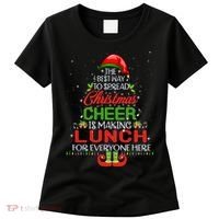 Lunch Lady Christmas Gift Elf Christmas Cheer Xmas Happy Women's T-Shirt thumb 0