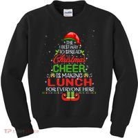 Lunch Lady Christmas Gift Elf Christmas Cheer Xmas Happy Kids Sweatshirt thumb 0