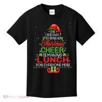 Lunch Lady Christmas Gift Elf Christmas Cheer Xmas Happy Kids T-Shirt thumb 0