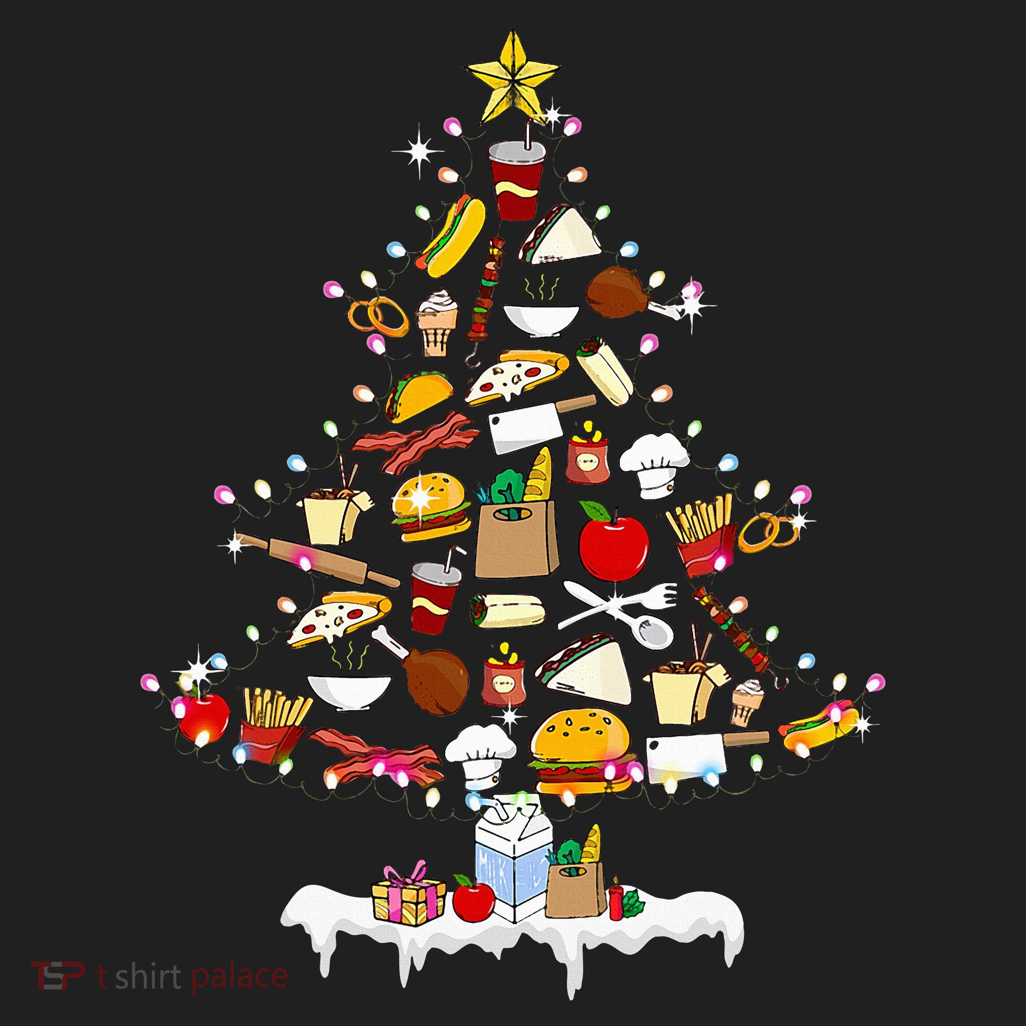 Lunch Lady Christmas Tree Merry Christmas Cafeteria Crew Beanie
