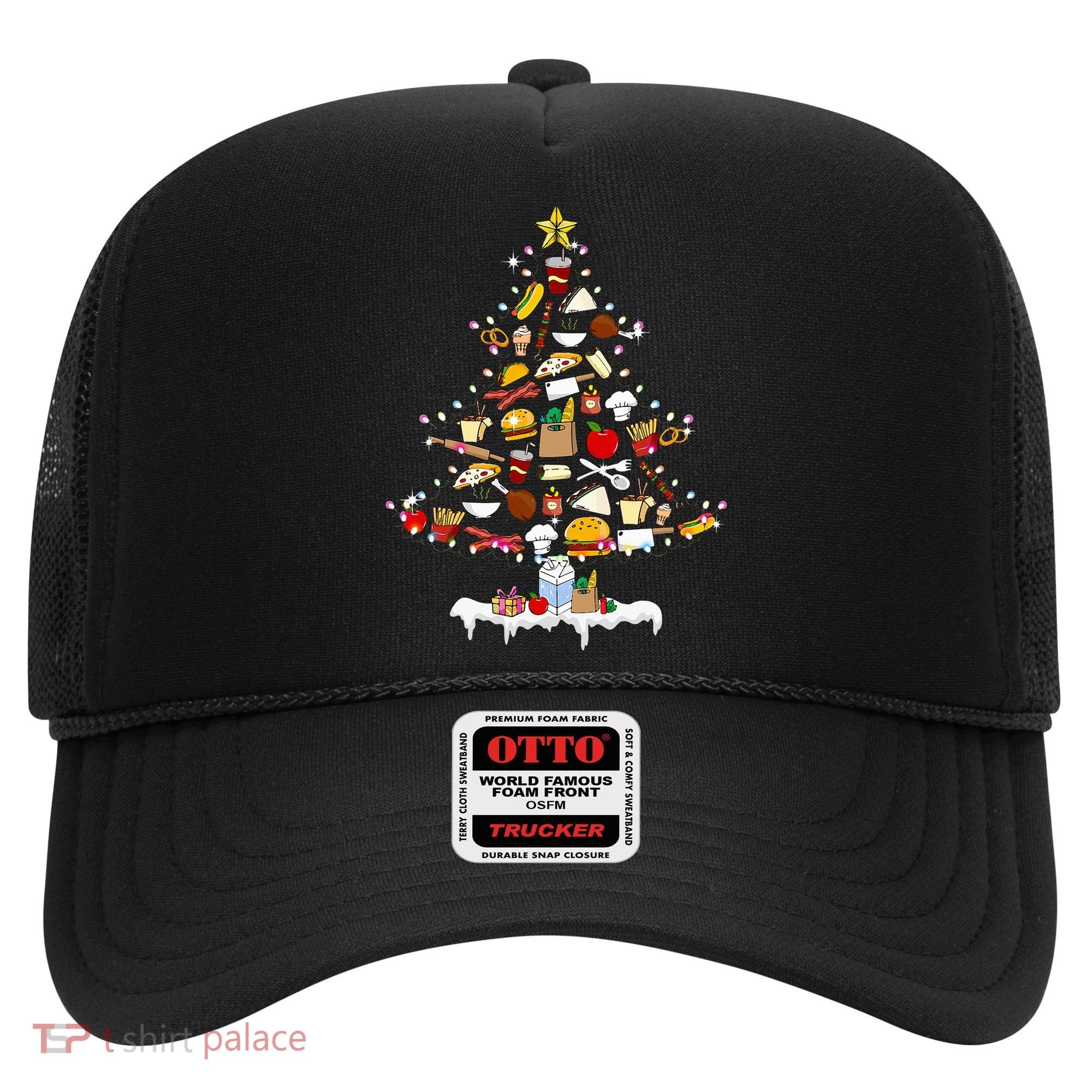 Lunch Lady Christmas Tree Merry Christmas Cafeteria Crew Hat
