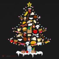 Lunch Lady Christmas Tree Merry Christmas Cafeteria Crew Visor thumb 3