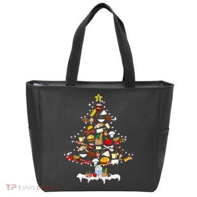 Lunch Lady Christmas Tree Merry Christmas Cafeteria Crew Tote Bag