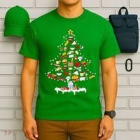 Lunch Lady Christmas Tree Merry Christmas Cafeteria Crew T-Shirt thumb 6