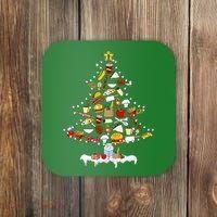 Lunch Lady Christmas Tree Merry Christmas Cafeteria Crew Coaster thumb 0