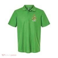 Lunch Lady Christmas Tree Merry Christmas Cafeteria Crew Polo thumb 0