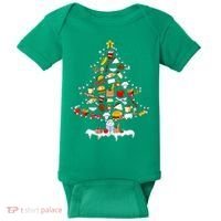 Lunch Lady Christmas Tree Merry Christmas Cafeteria Crew Baby Bodysuit thumb 0