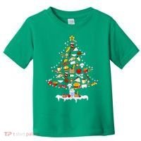 Lunch Lady Christmas Tree Merry Christmas Cafeteria Crew Toddler T-Shirt thumb 0