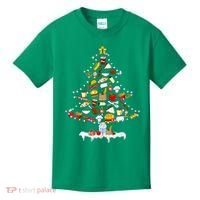 Lunch Lady Christmas Tree Merry Christmas Cafeteria Crew Kids T-Shirt thumb 0