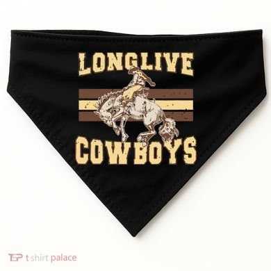 Long Live Cowboys Western USA-Made Doggie Bandana