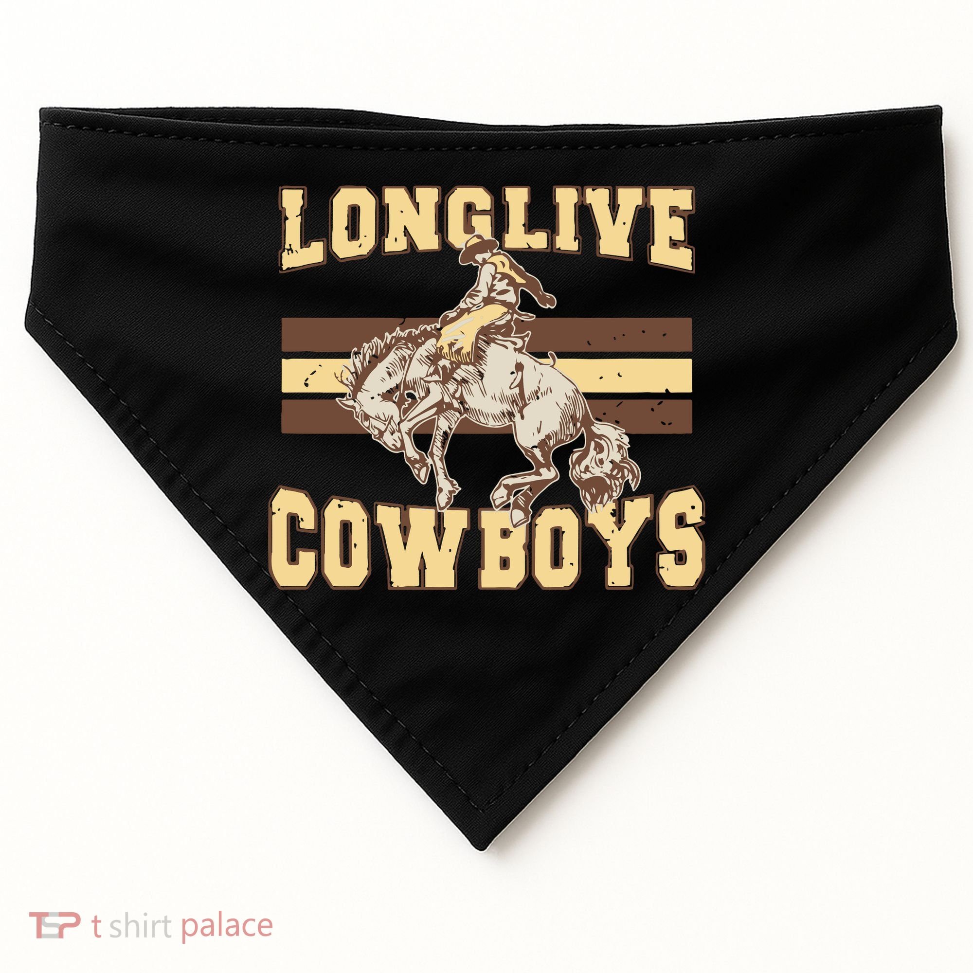 Long Live Cowboys Western USA-Made Doggie Bandana