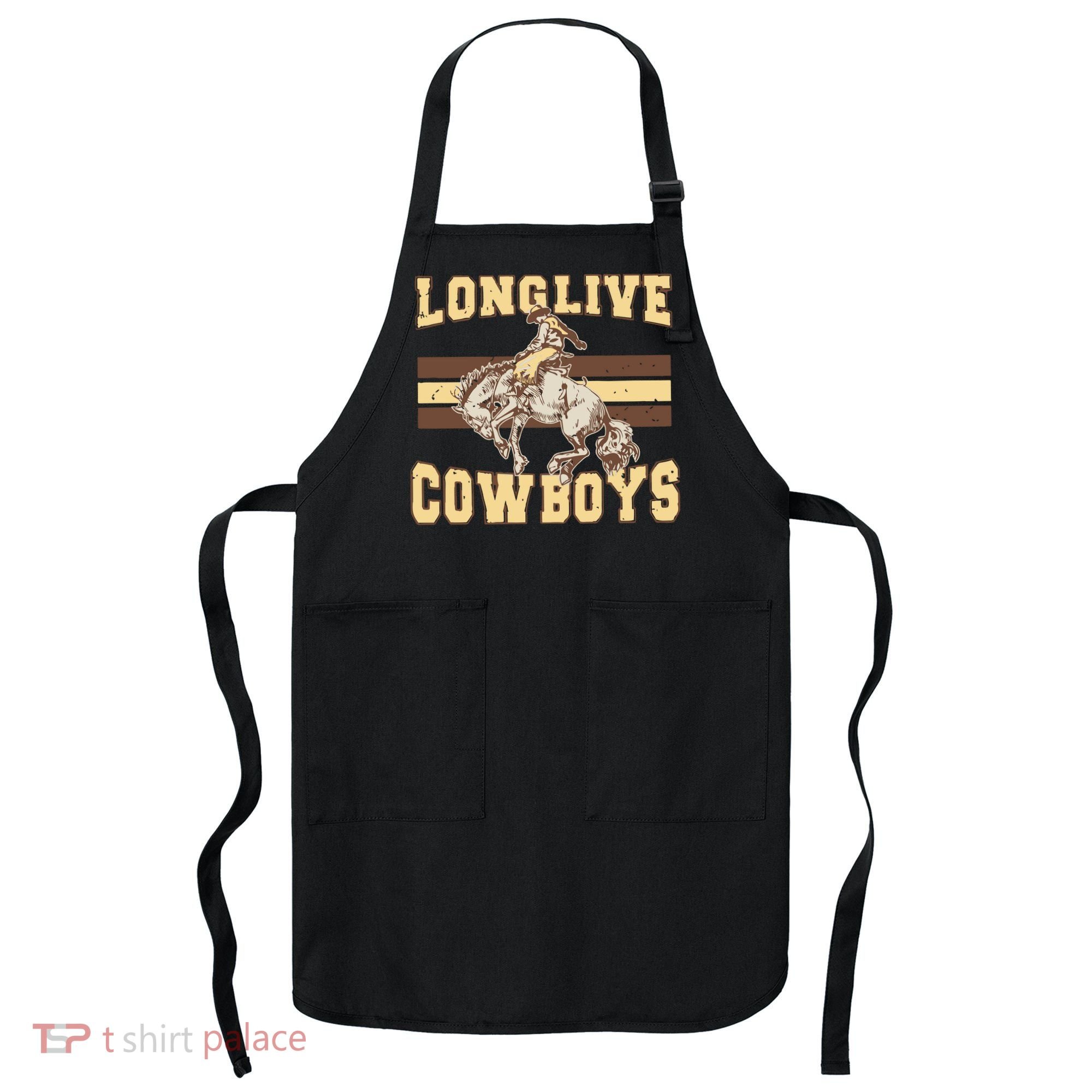 Long Live Cowboys Western Apron