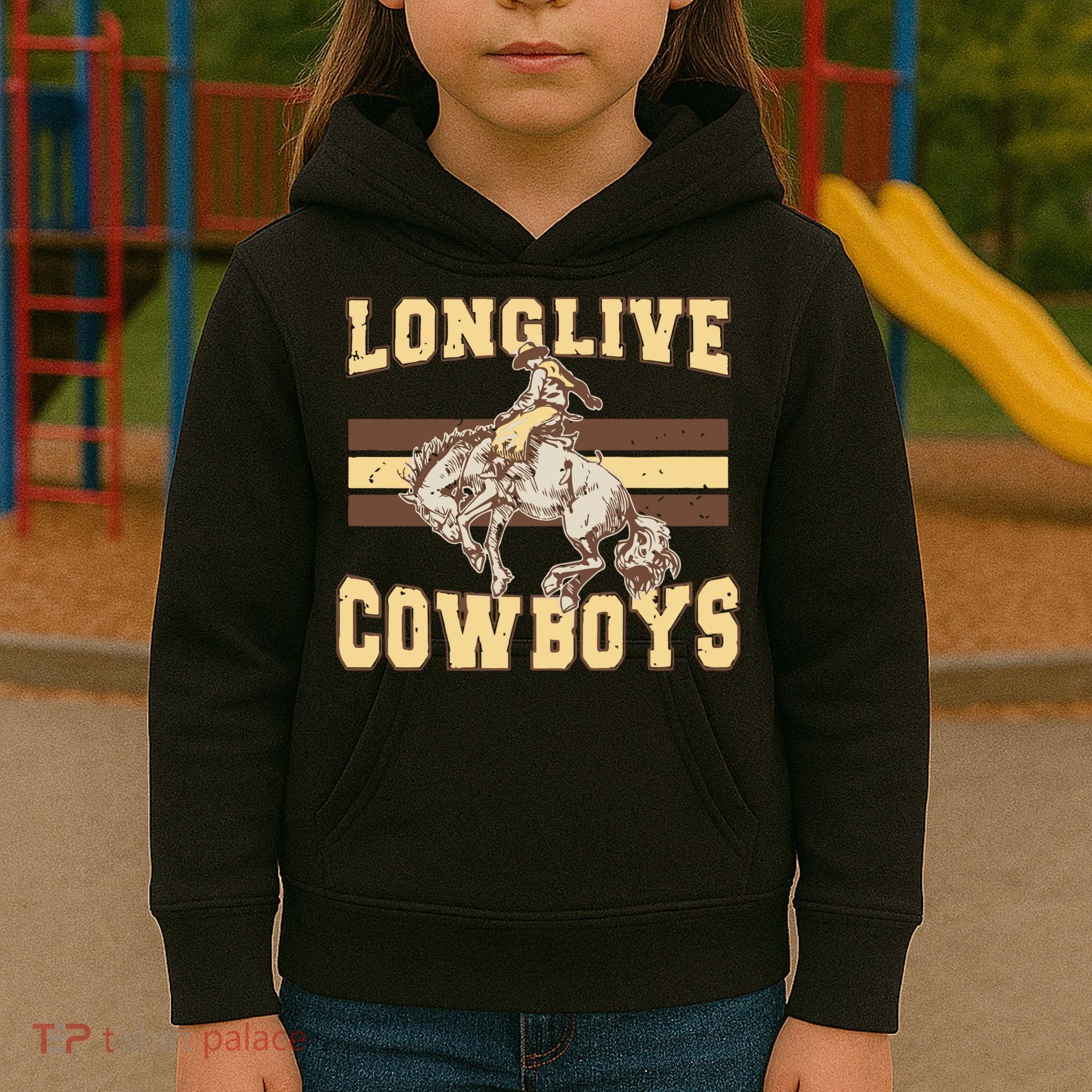 Long Live Cowboys Western Kids Hoodie